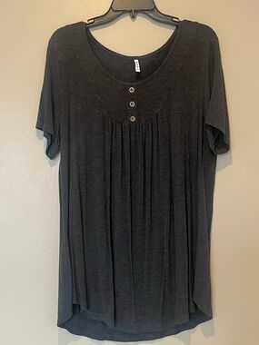 Popyoung Short Sleeve Tunic Top
